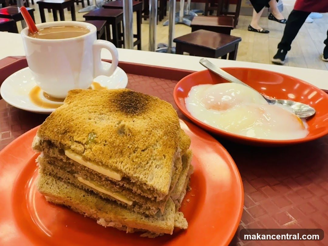 Restaurant Interior Breakfast Set