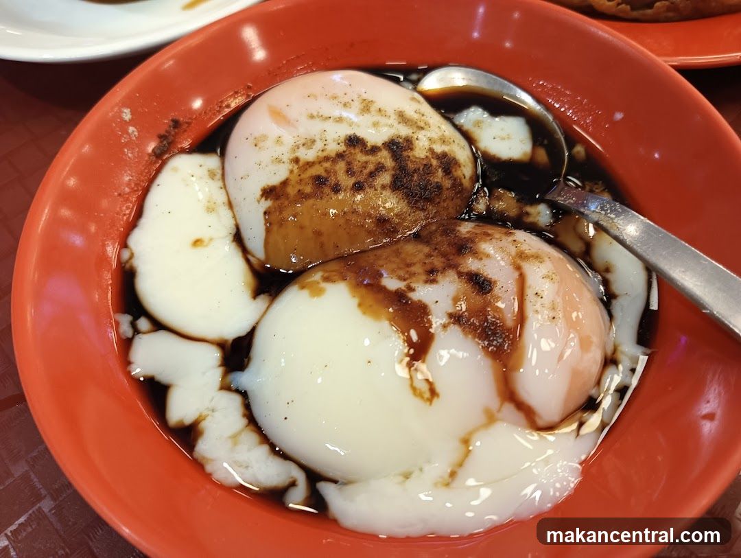 Egg Dish in Red Bowl
