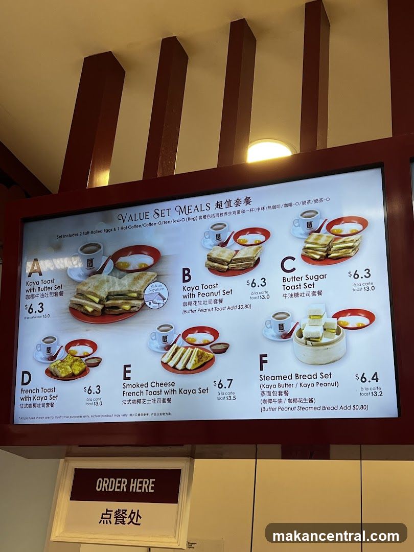 Value Set Meals Menu Board