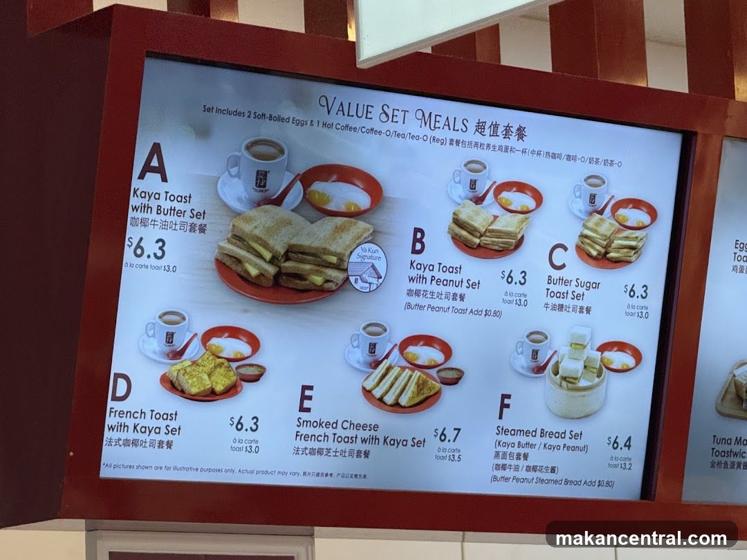 Value Set Meals Menu Board