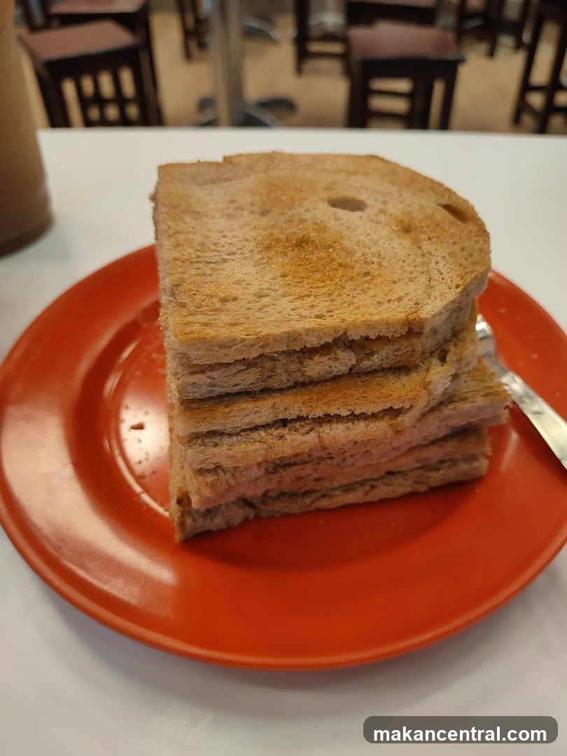 Toasted Bread on Plate