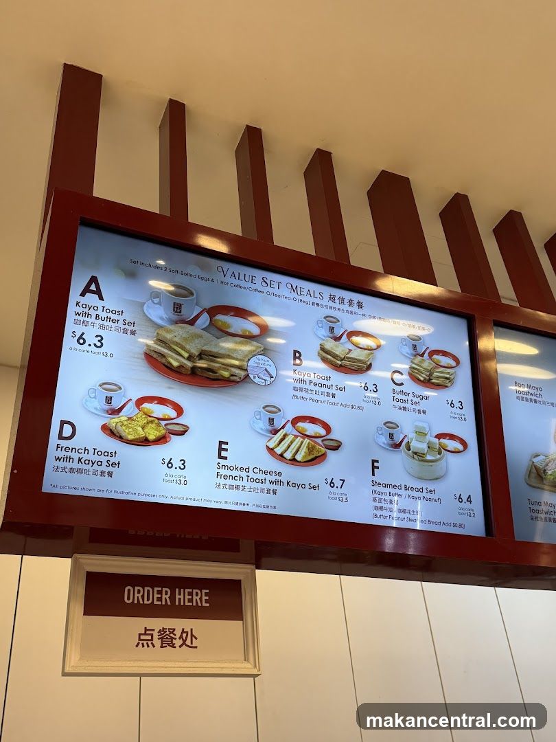 Value Set Meals Menu Board