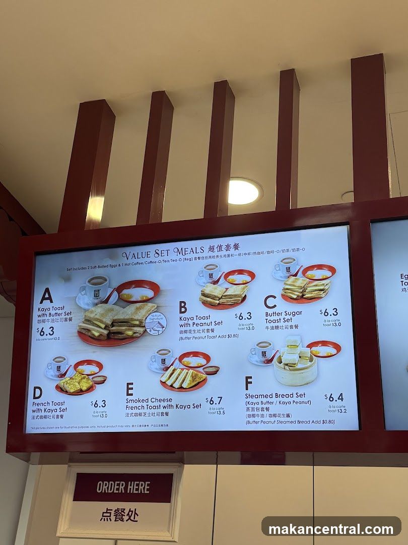 Value Set Meals Menu Board