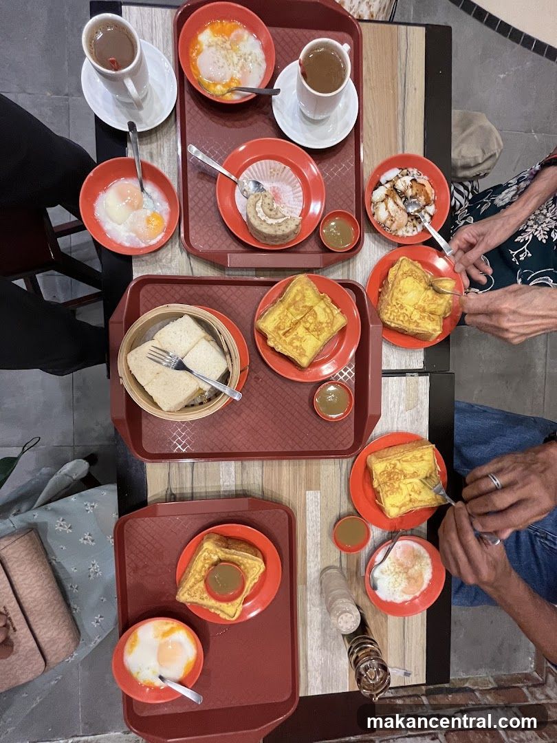Tabletop breakfast scene