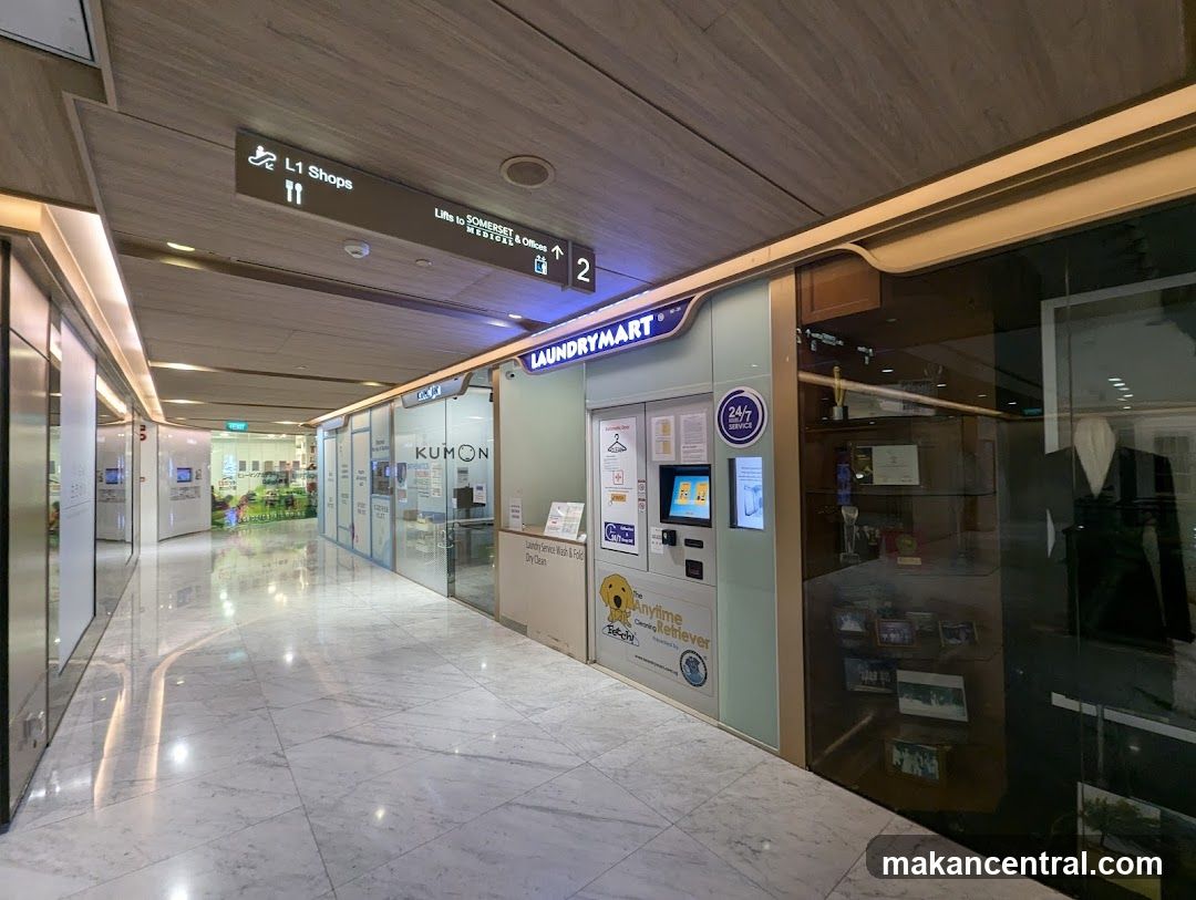 Interior hallway of a shopping mall