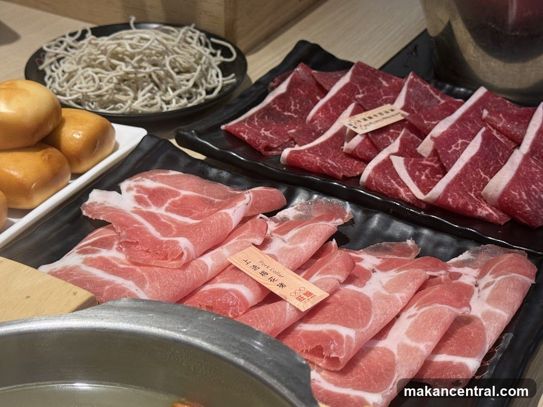 Hot Pot Ingredients Display