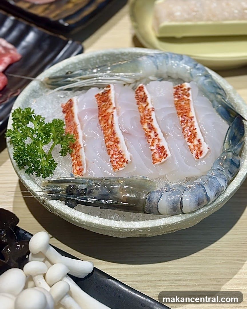 Seafood Dish on Ice