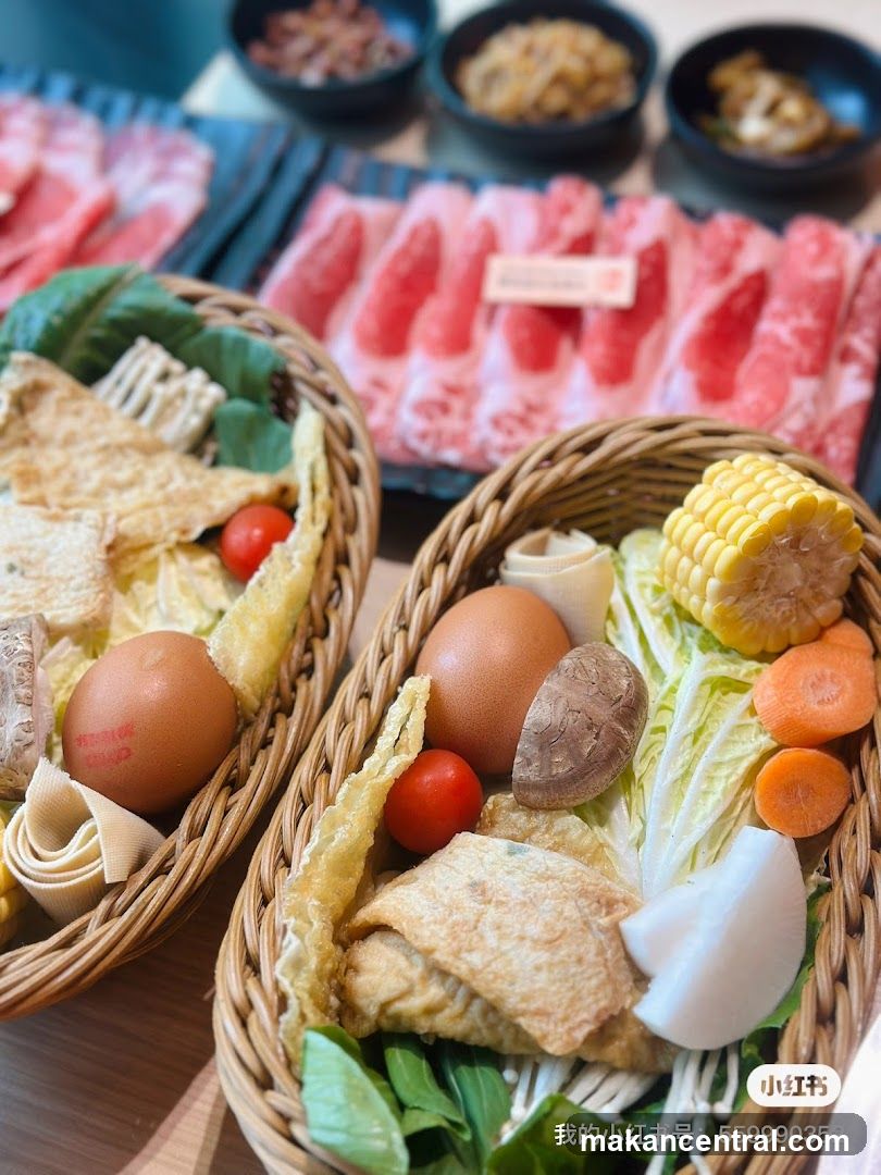 Hot Pot Ingredients Display
