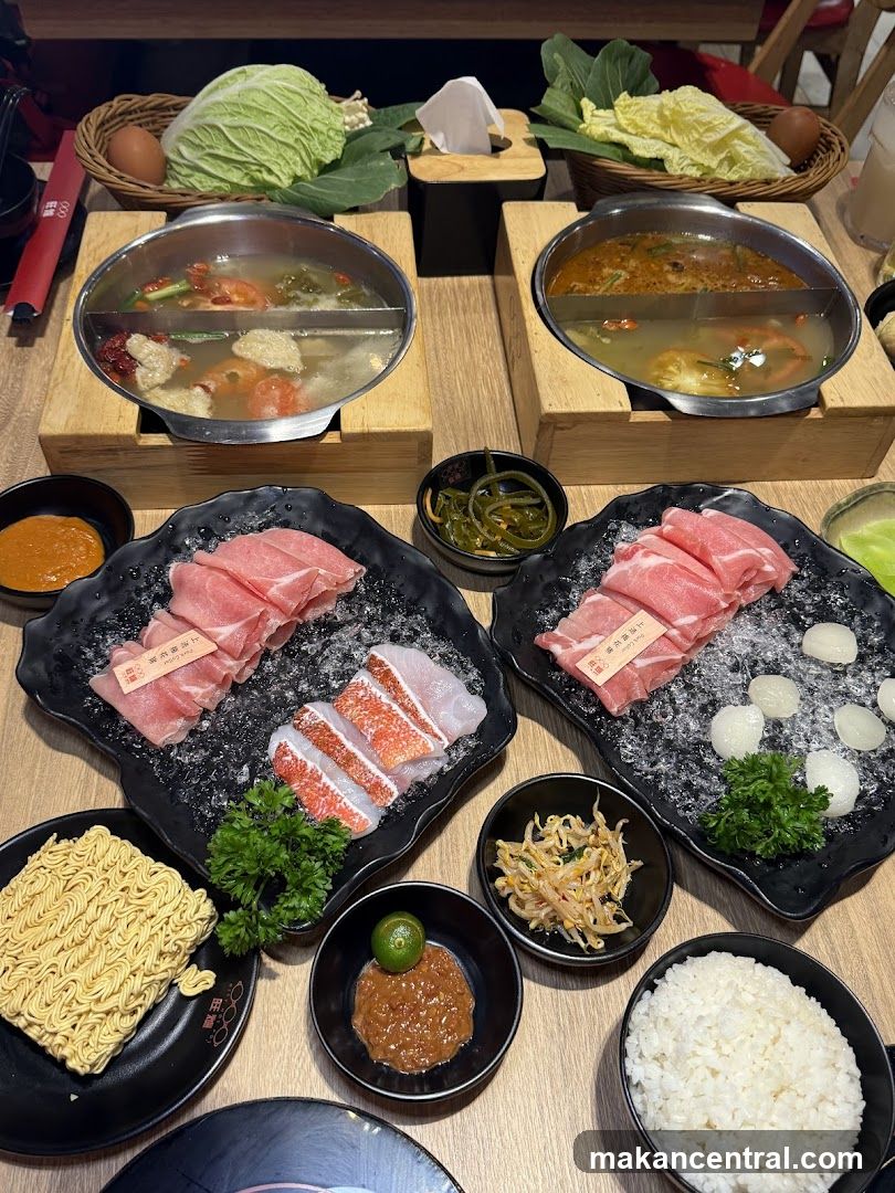 Hot Pot Dining Table Setup