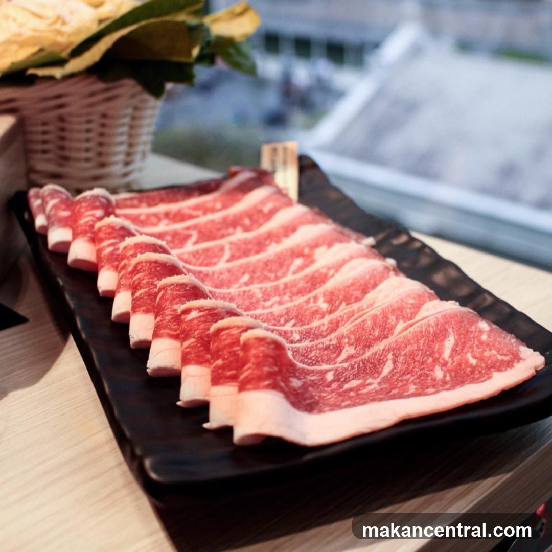 Raw Meat Slices on Plate