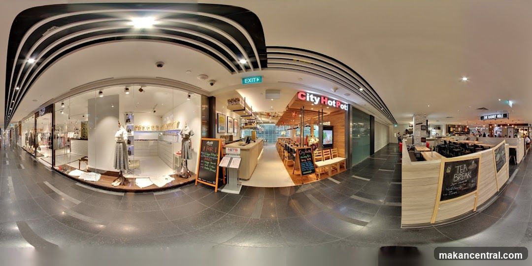 Interior Panorama of Shopping Mall