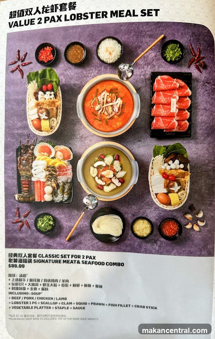 Value 2 Pax Lobster Meal Set