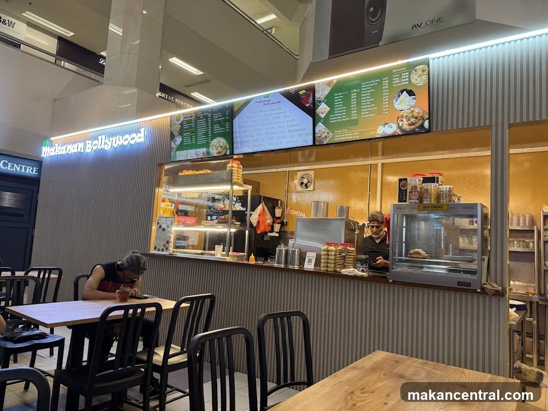 Interior of a food court stall