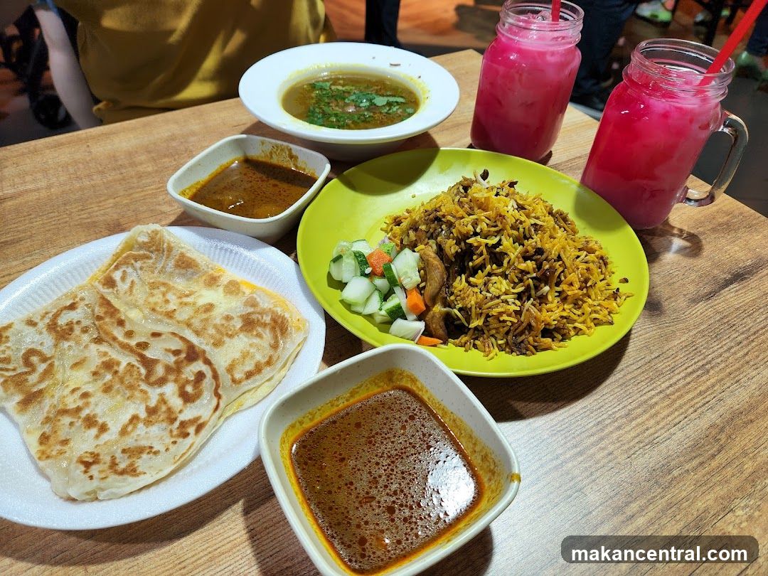 Food Spread on Wooden Table