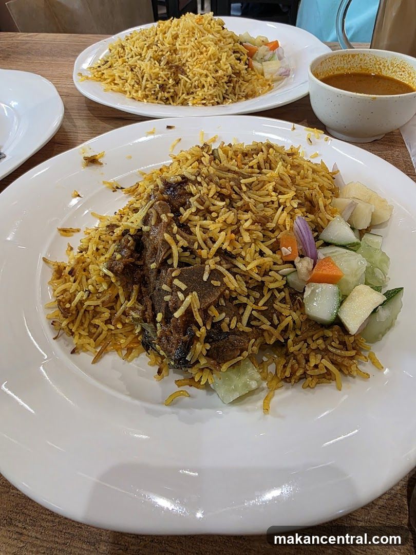 Food served at a restaurant