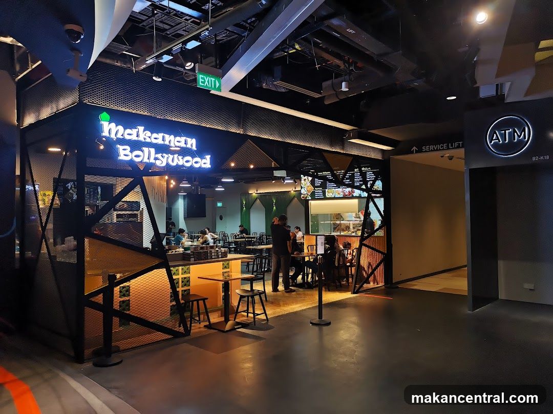 Interior of a food court area