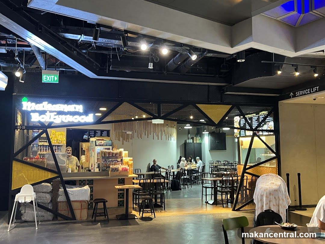 Interior of a food court area
