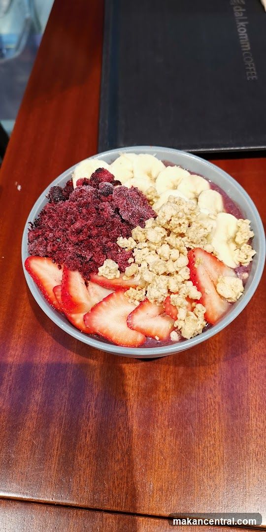 Acai Bowl on Wooden Table