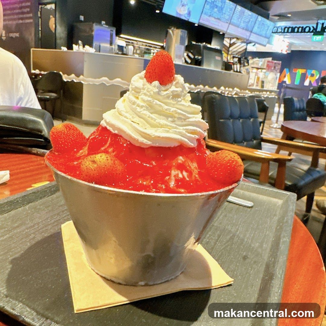 Strawberry Bingsu Dessert