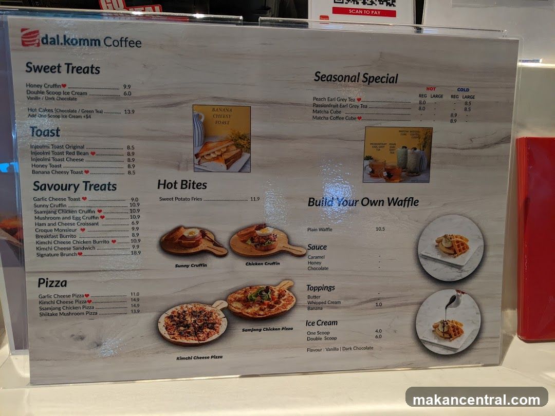 dal.komm Coffee Menu