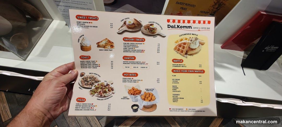 Dal.Komm Coffee & Coffee Bar Menu