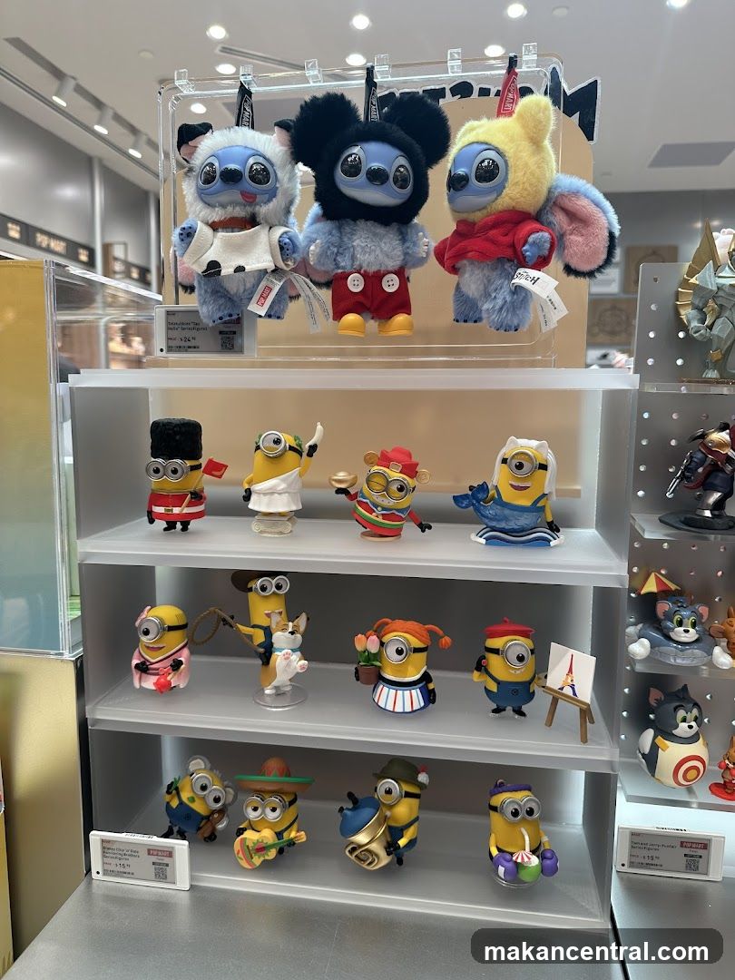 Store Display of Animated Figures