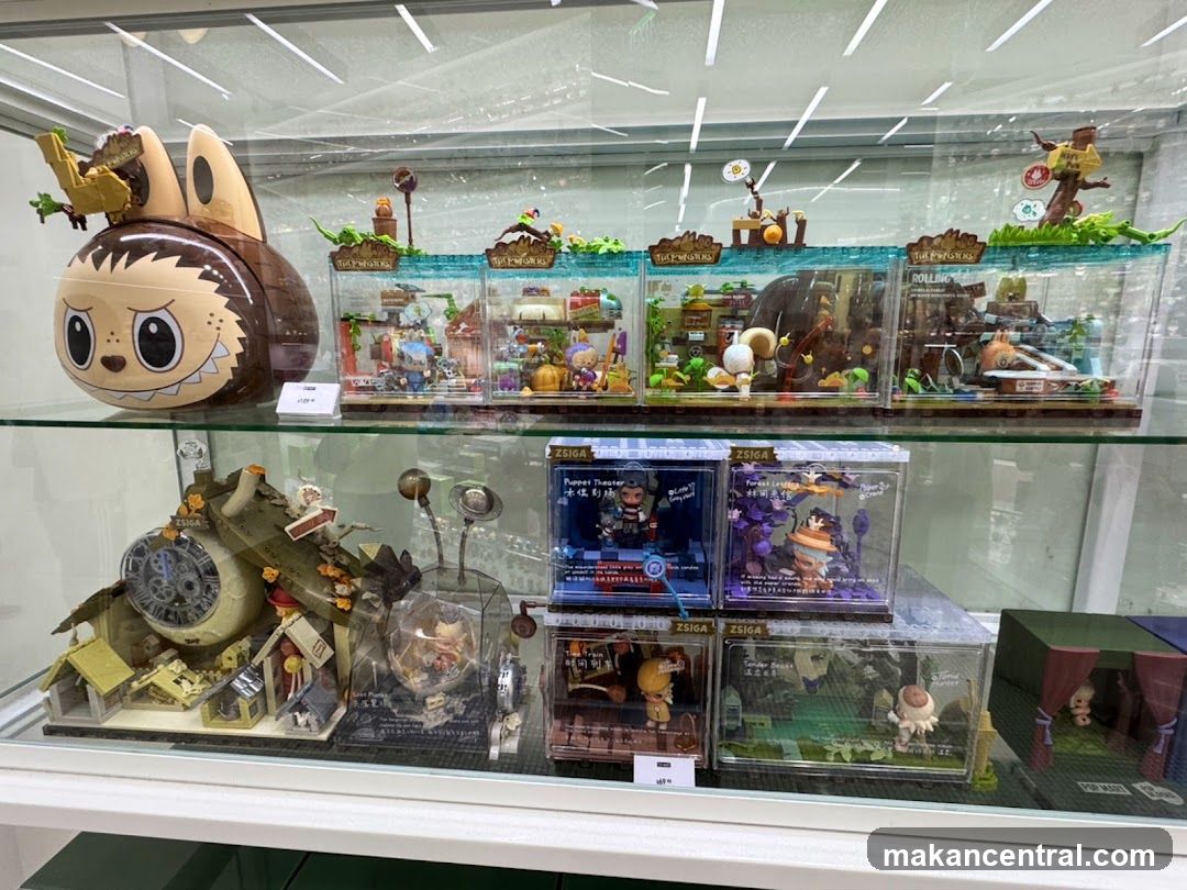 Display Case with Collectibles