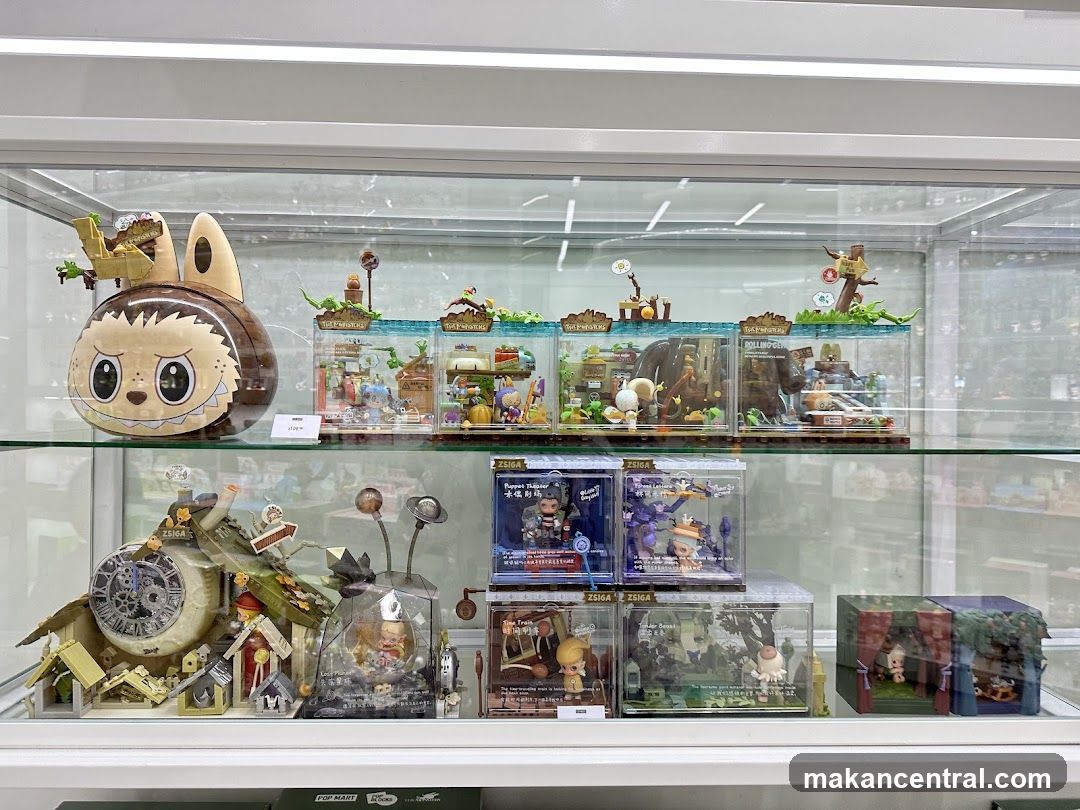 Display Case with Collectibles