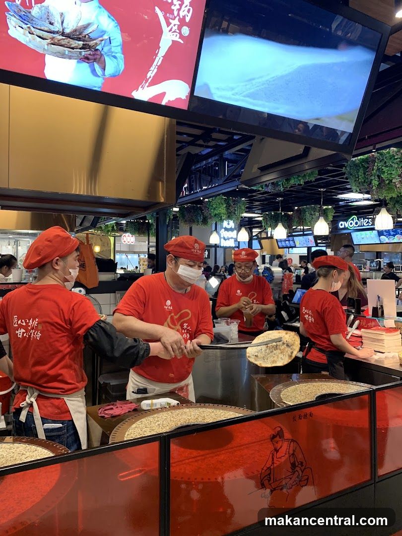 Food stall interior