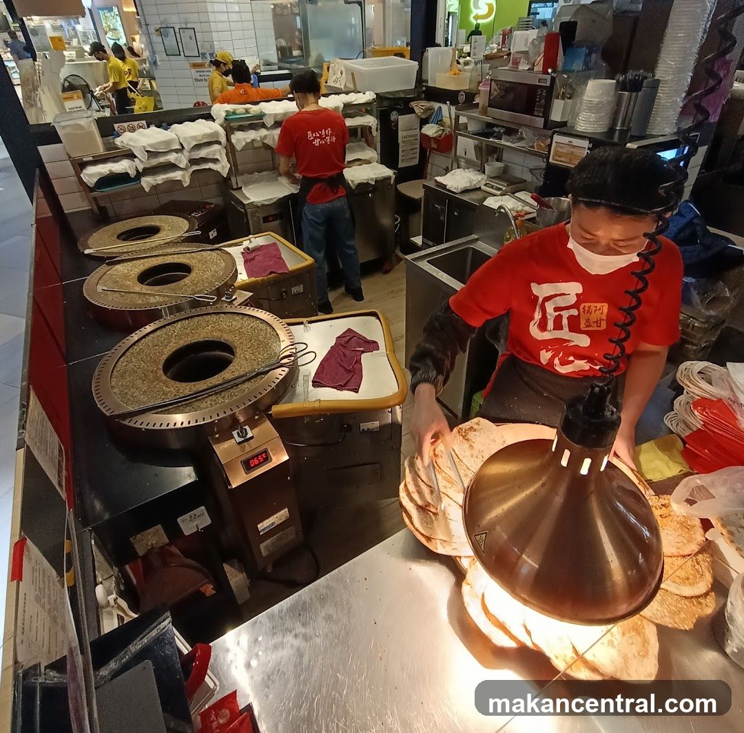 Food stall interior