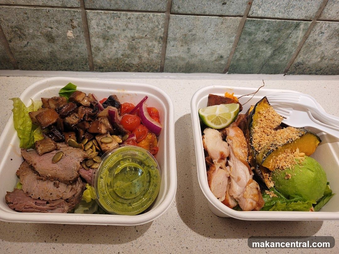 Two meal containers on countertop