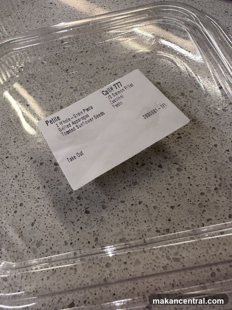 Take Out Container with Label