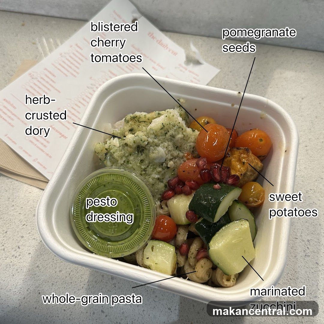 Meal Box with Labelled Ingredients