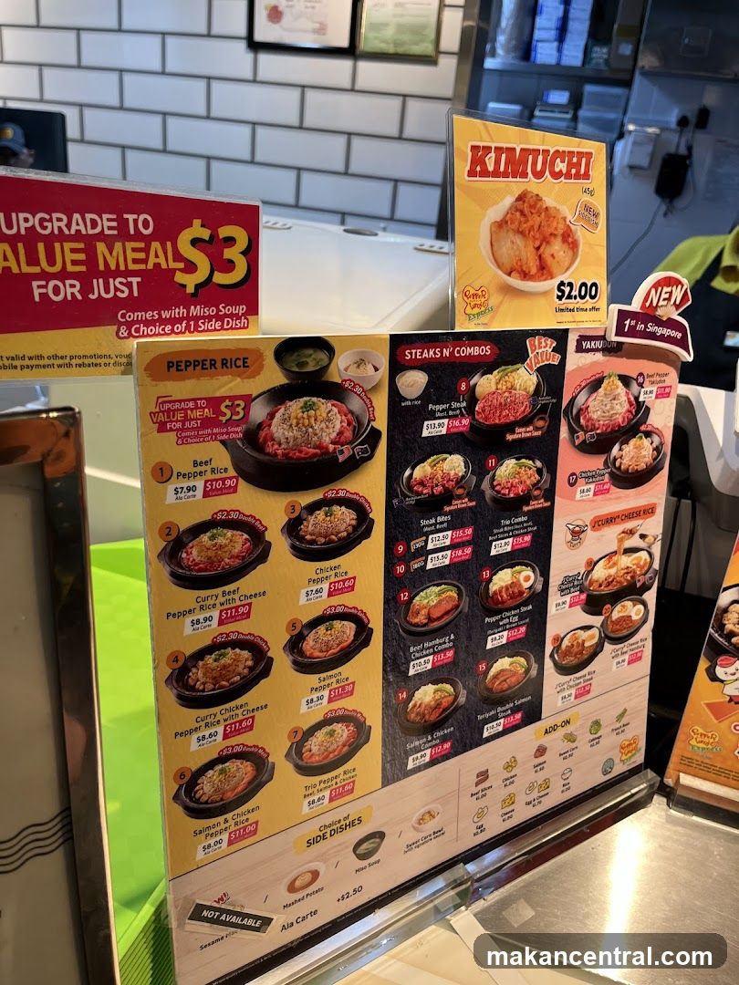 Restaurant Menu Board
