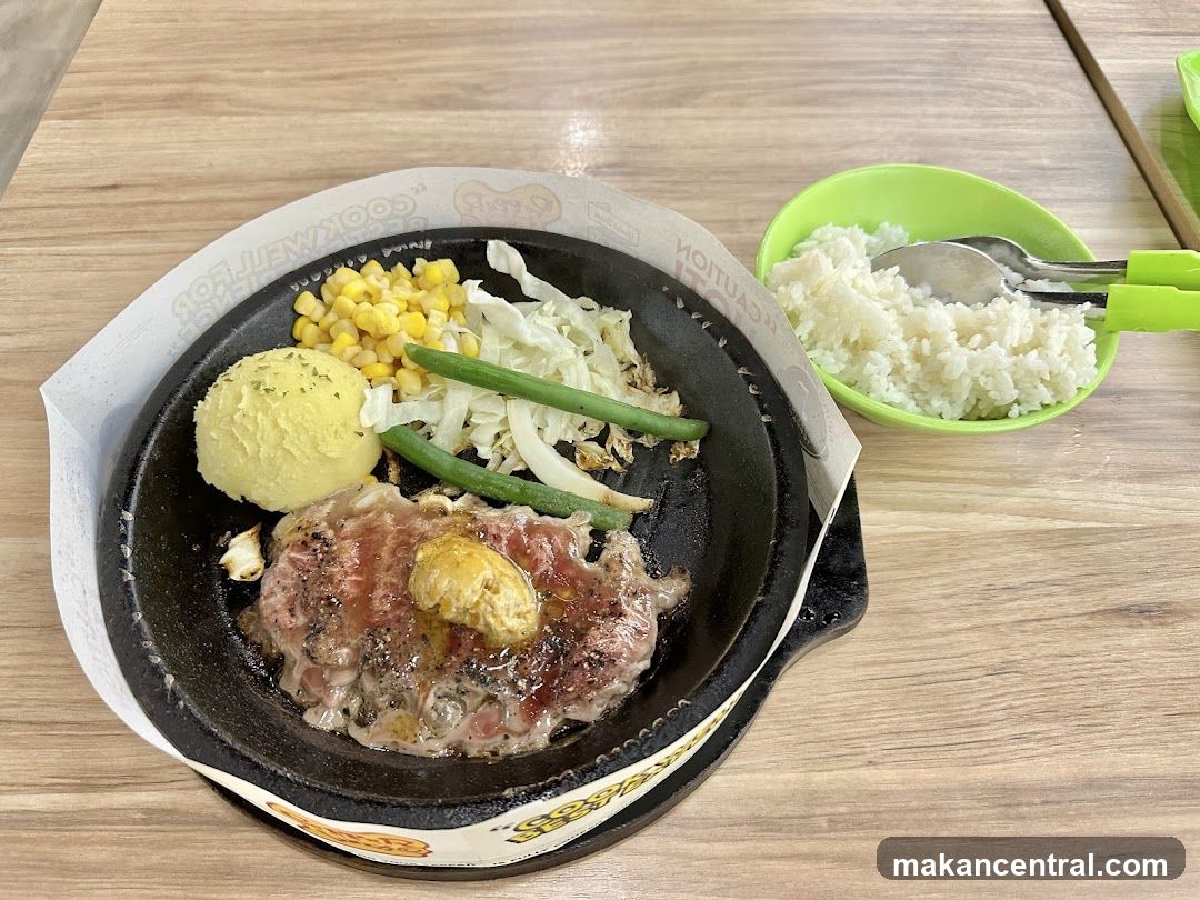 Food served in a restaurant