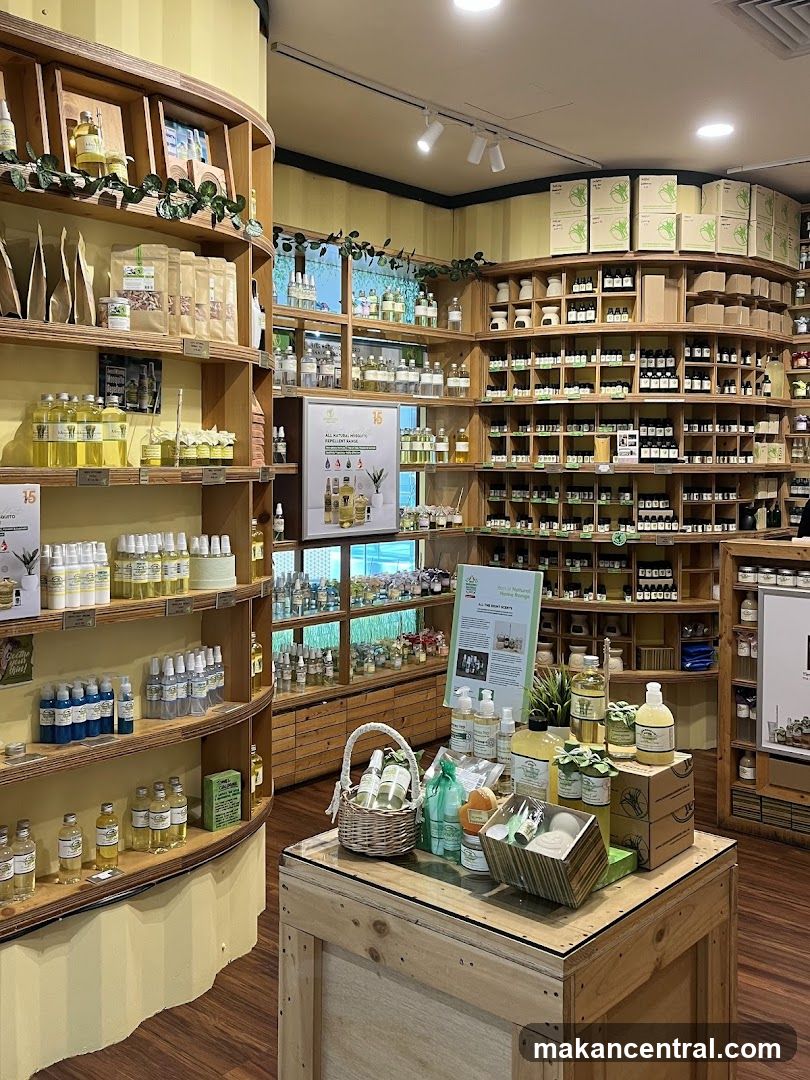 Interior of a natural product store