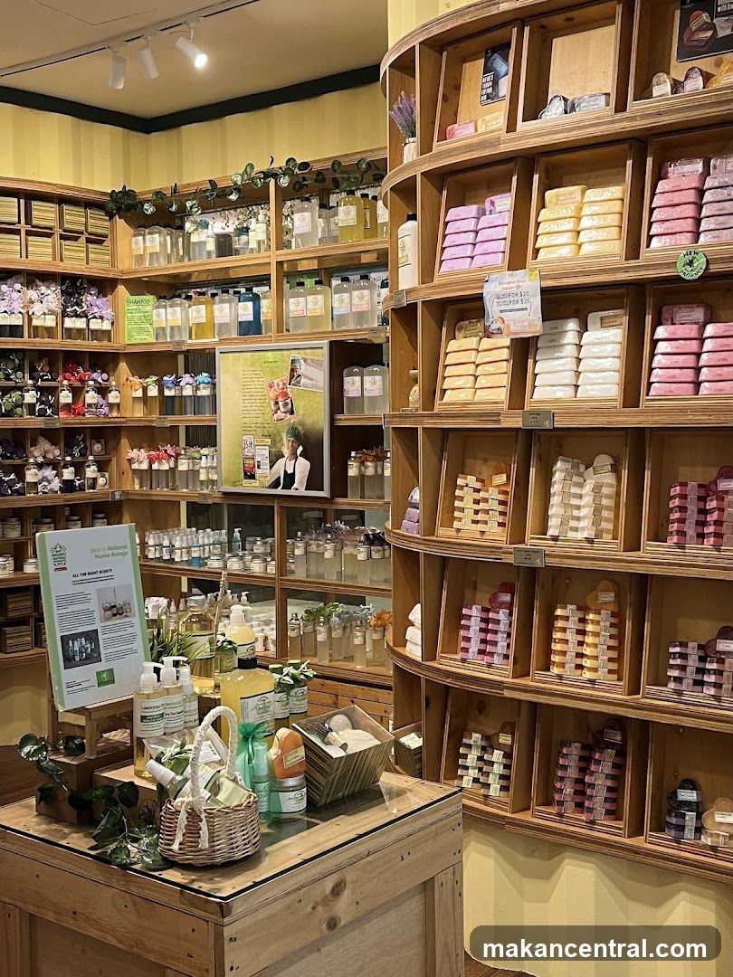 Interior of a natural products store