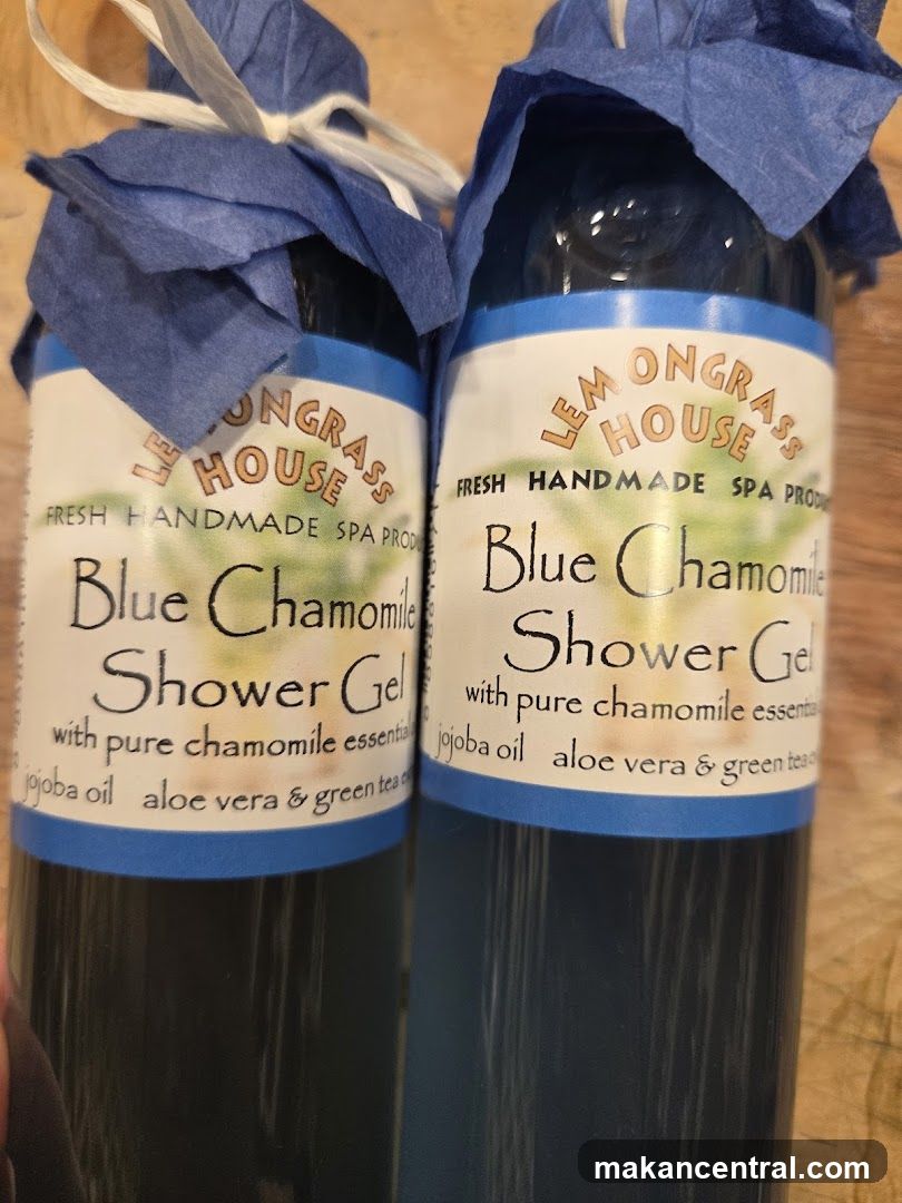 Blue Chamomile Shower Gel Bottles