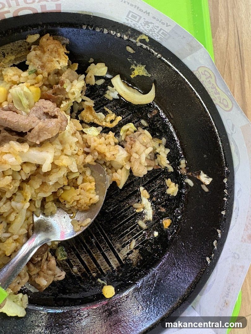 Fried Rice in Grilled Pan