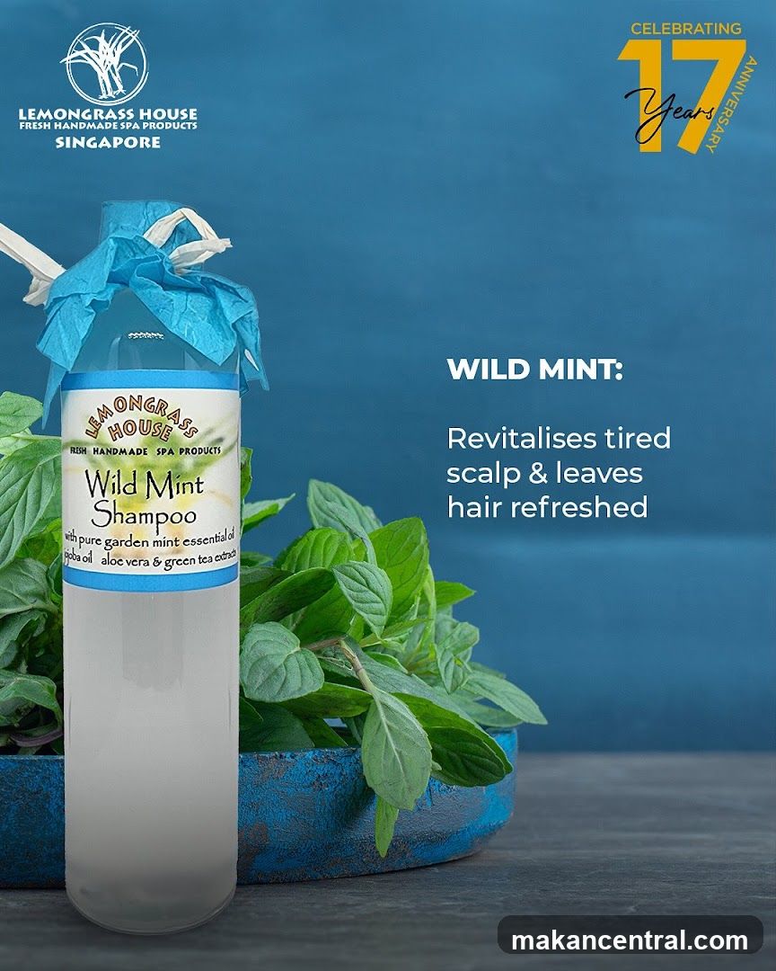 Lemongrass House Wild Mint Shampoo Advertisement