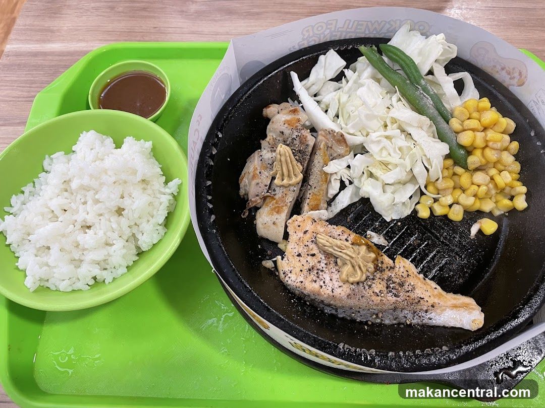 Food served on tray