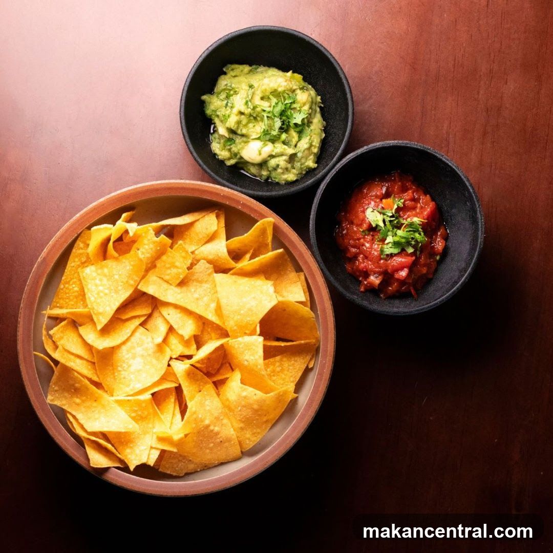 Tortilla chips and salsa