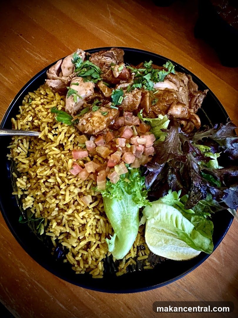 Food Plate on Wooden Surface