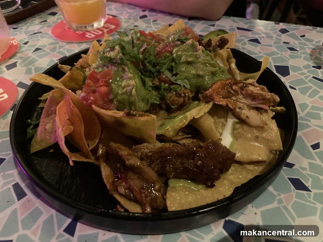 Nacho Plate on Mosaic Table