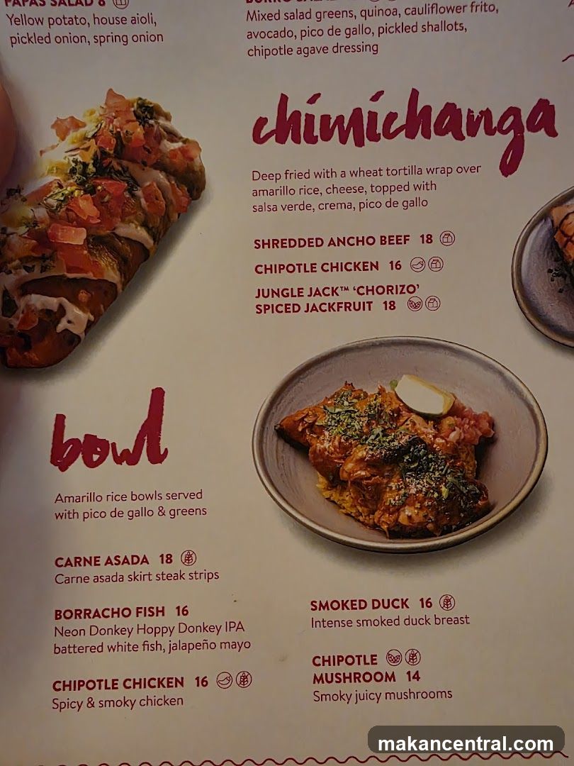Restaurant Menu Section