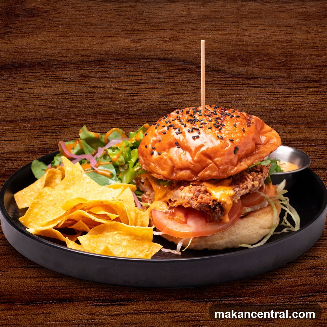 Burger and Side Dish