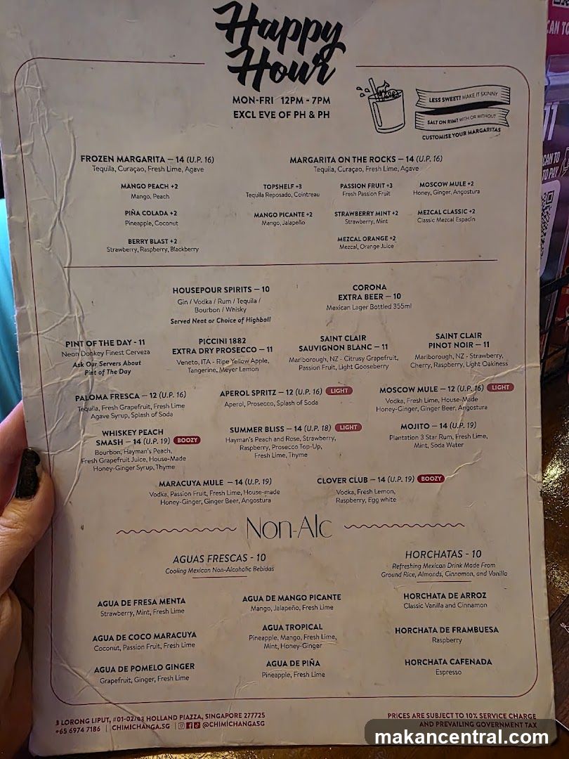 Happy Hour Menu