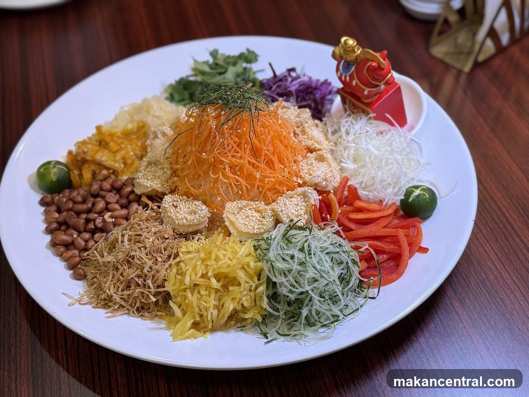 Rice Noodle Salad with Decorative Elements