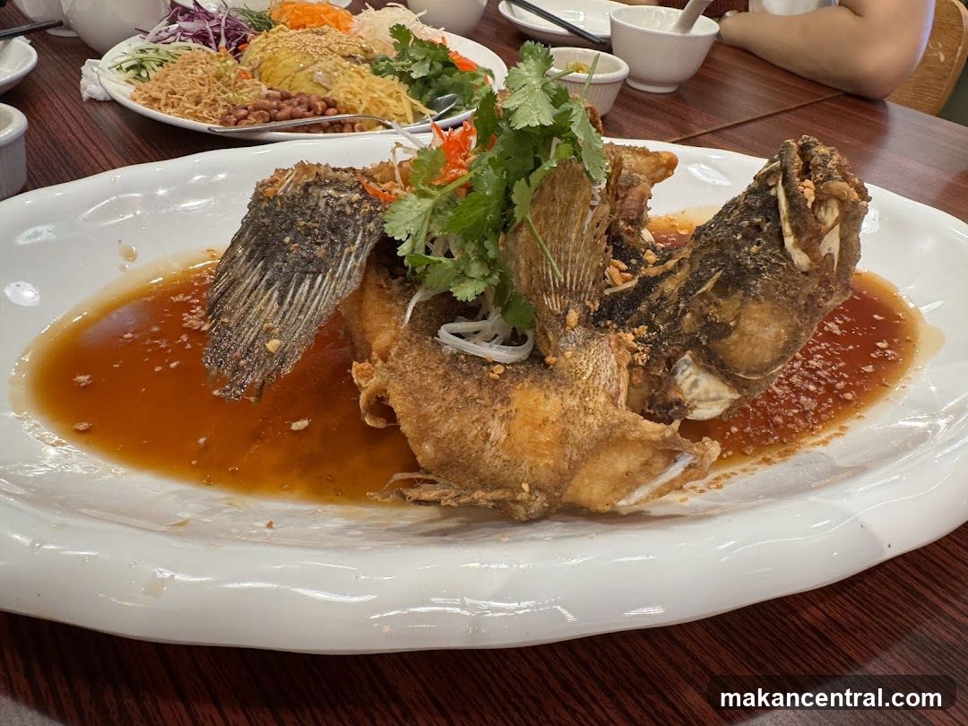 Dish at dining table