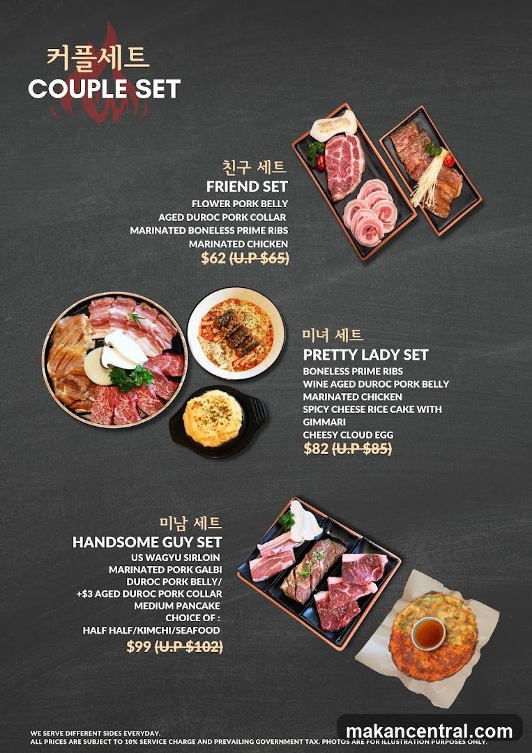 Couple Set Menu